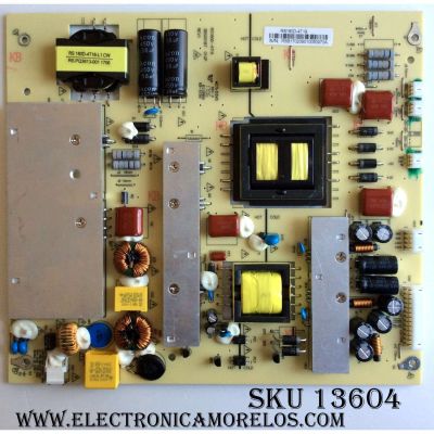 FUENTE DE PODER PARA TV RCA / NUMERO DE PARTE RS180D-4T19 / 3BS00187 / RS180D / RS180D4T19 / MODELOS RTU6549 / RTU6549 A1612
